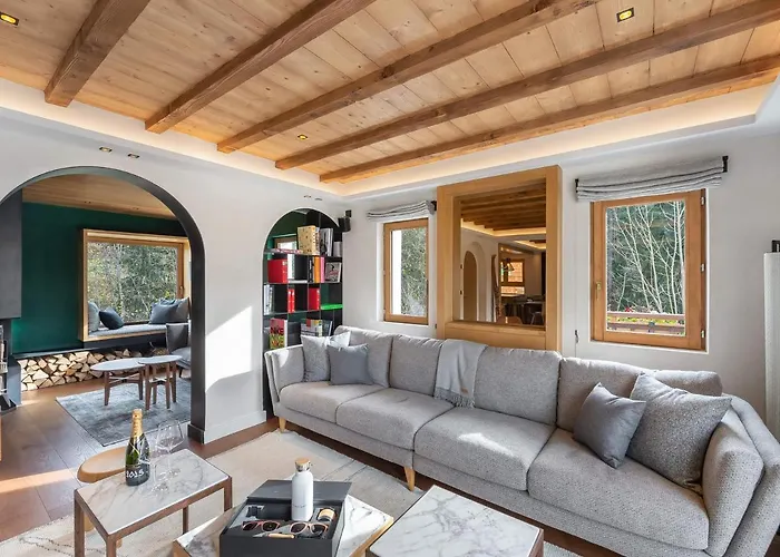 Moderne Et Spacieux A Megeve, 5 Chambres, Jacuzzi, Salle Tv, Proche Centre Et Remontee Mecanique - Fr-1-569-119 * 메게브